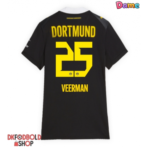 Borussia Dortmund Joey Veerman #25 Udebanetrøje Dame 2026-27 Kort ærmer